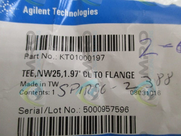 AGILENT TECHNOLOGIES KT01000197  TEE FLANGE  NSNP