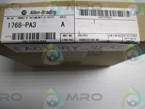 ALLEN BRADLEY 1768-PA3 SER. A DATE: 2010  NSFS