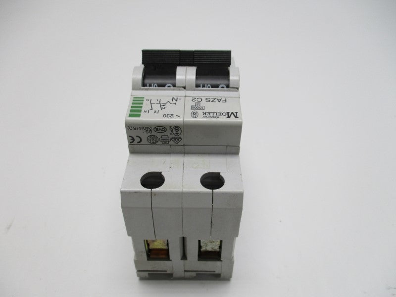 KLOCKNER MOELLER FAZSC2-N CIRCUIT BREAKER 2A  UNMP