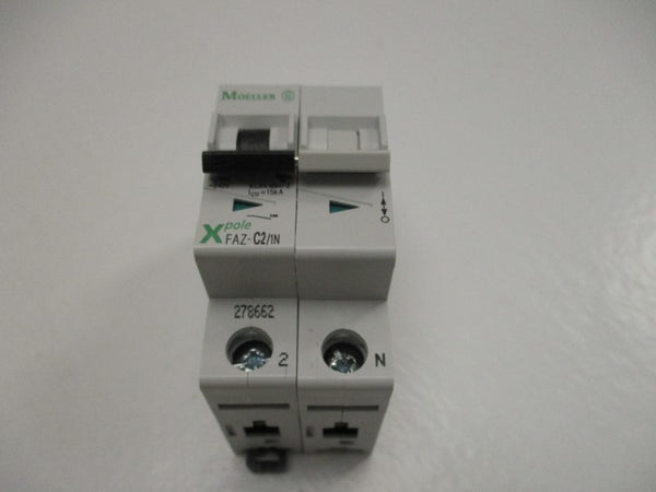 KLOCKNER MOELLER FAZ-C2/1N CIRCUIT BREAKER 2A  NSMP