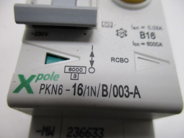 KLOCKNER MOELLER PKN6-16-1N-B/003-A-MW CIRCUIT BREAKER 16A  UNMP