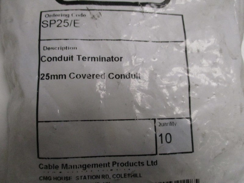 ADAPTAFLEX SP25/E CONDUIT TERMINATOR 25mm (PKG OF 10)  NSMP
