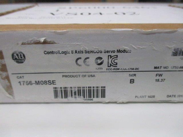 ALLEN BRADLEY 1756-M08SE SER. B F/W 15.37 DATE: 2013  NSFS
