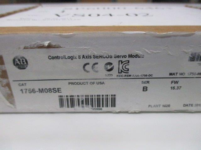 ALLEN BRADLEY 1756-M08SE SER. B F/W 15.37 DATE: 2013  NSFS