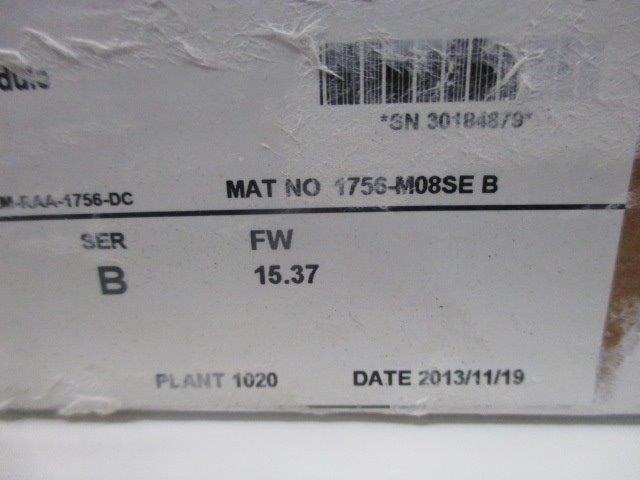 ALLEN BRADLEY 1756-M08SE SER. B F/W 15.37 DATE: 2013  NSFS