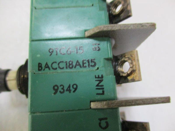 KLIXON 9TC6-15 CIRCUIT BREAKER 15A  UNMP