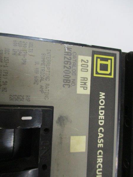 SQUARE D KA26200BC CIRCUIT BREAKER 200A 240V  UNMP