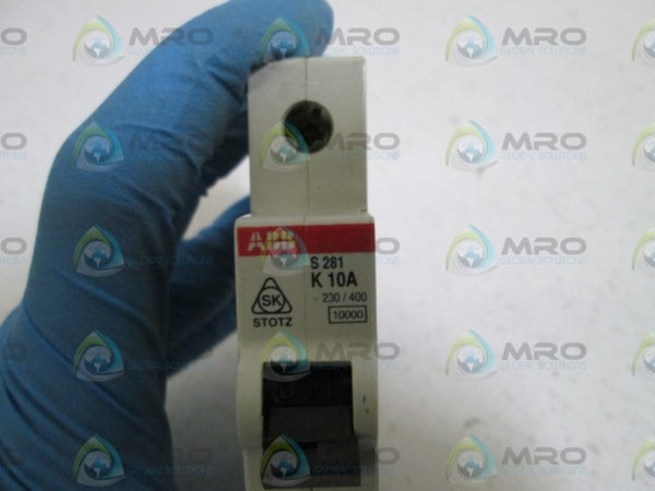 ABB S281-K10 CIRCUIT BREAKER 10A  NSNP