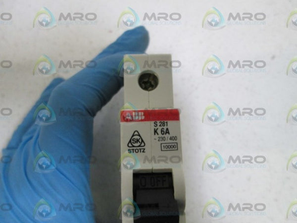 ABB S281-K6 CIRCUIT BREAKER 6A  NSNP