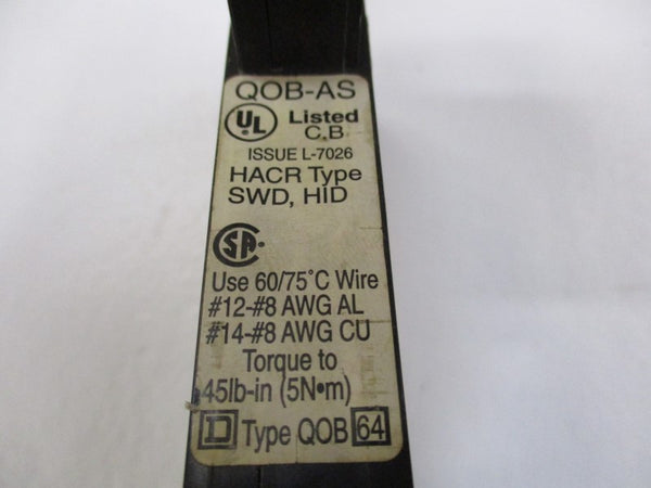 SQUARE D QOB120AS CIRCUIT BREAKER 20A  UNMP