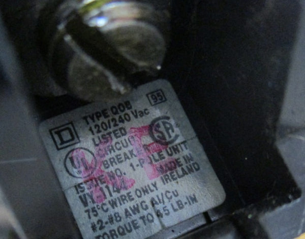 SQUARE D QOB150 CIRCUIT BREAKER 50A 120/240VAC  UNMP
