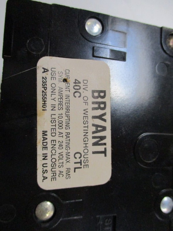 BRYANT BR330 CIRCUIT BREAKER 30A 240VAC  UNMP