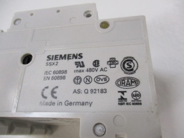 SIEMENS 5SX2-320-7 CIRCUIT BREAKER 20A 400V (AS PICTURED)  NSNP