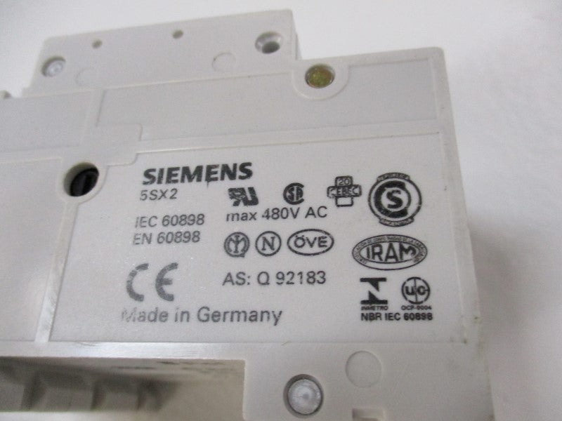SIEMENS 5SX2-320-7 CIRCUIT BREAKER 20A 400V (AS PICTURED)  NSNP