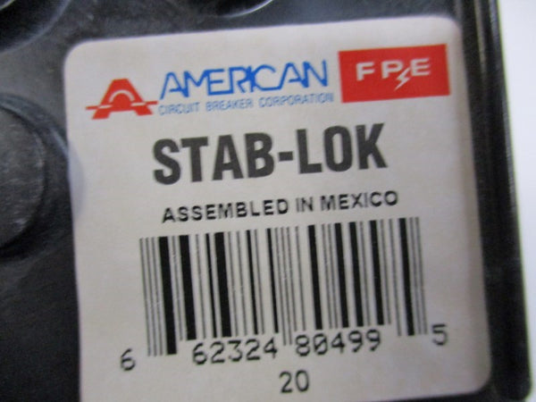STAB-LOK NA120 NAASWD CIRCUIT BREAKER 20A 120/240VAC  NSNP