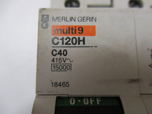 MERLIN GERIN 18465 CIRCUIT BREAKER 40A 415V  UNMP
