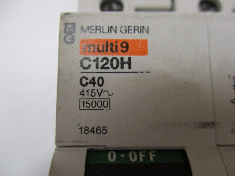 MERLIN GERIN 18465 CIRCUIT BREAKER 40A 415V  UNMP