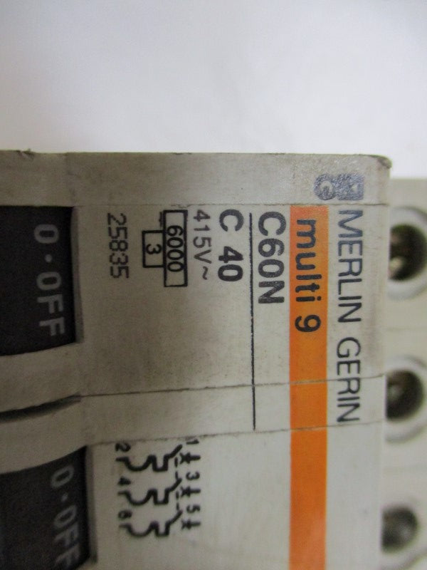 MERLIN GERIN 25835 CIRCUIT BREAKER 40A 415V  UNMP