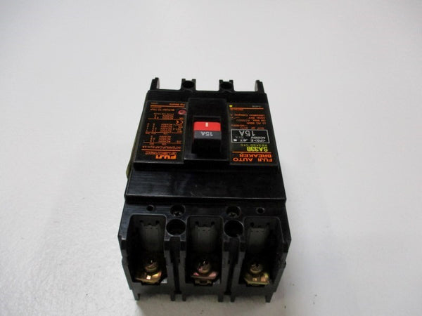 FUJI ELECTRIC SA33B BB3ASB-015 CIRCUIT BREAKER 15A 220VAC  NSNP