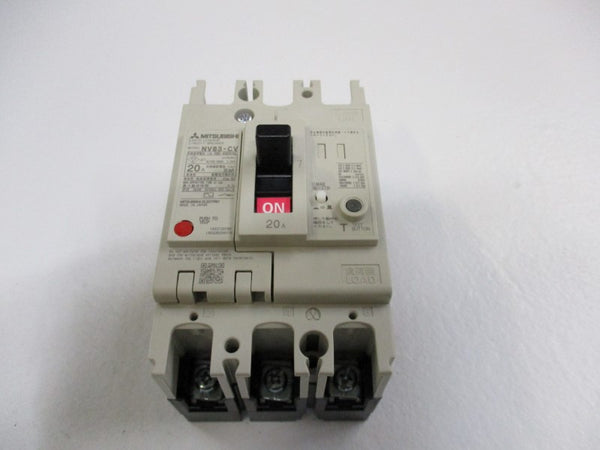 MITSUBISHI NV63-CV CIRCUIT BREAKER 20A 100-440VAC  NSMP
