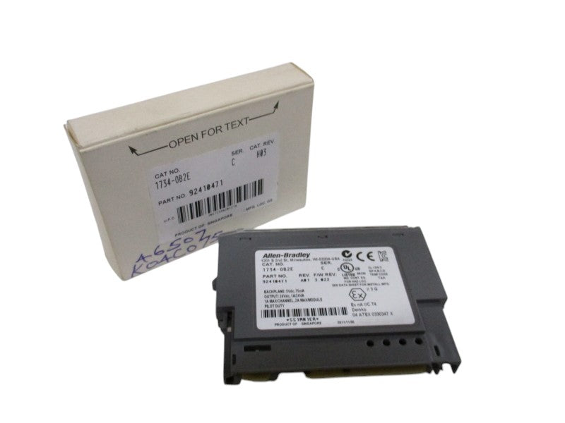 ALLEN BRADLEY 1734-OB2E OUTPUT MODULE SER. C F/W 3.022 NSMP