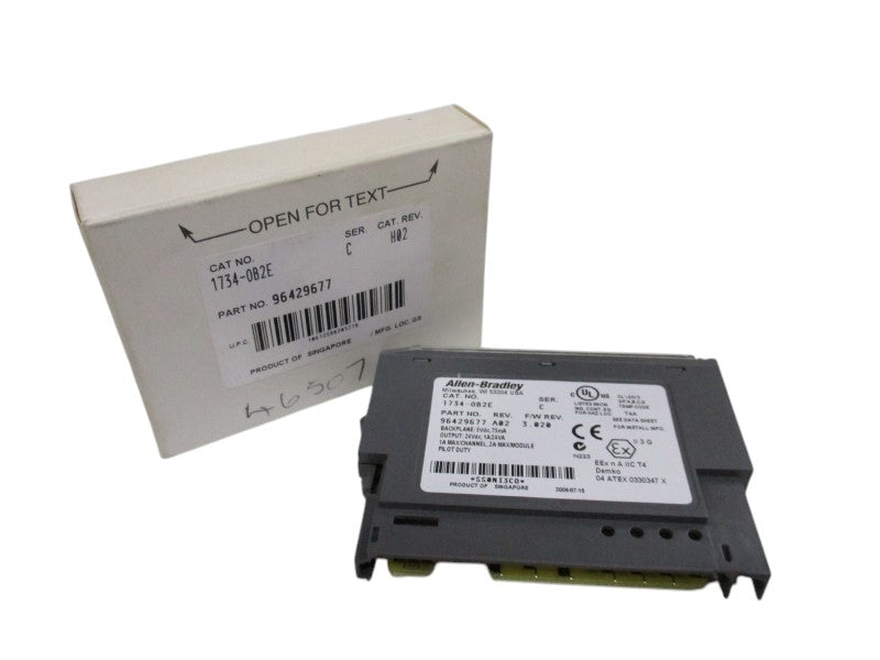 ALLEN BRADLEY 1734-OB2E OUTPUT MODULE SER. C F/W 3.020 NSMP