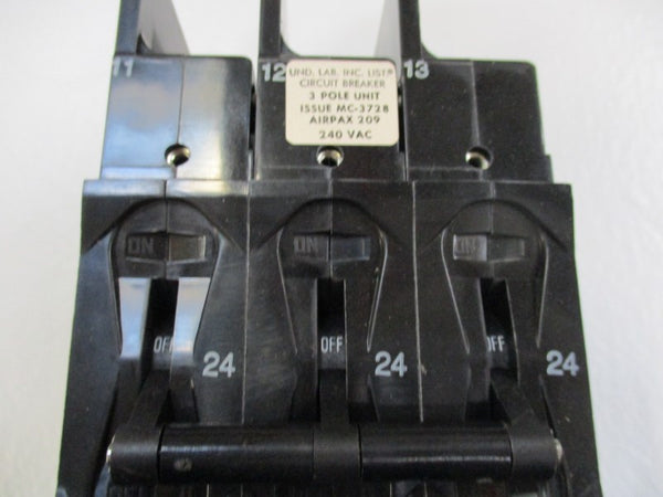 AIRPAX 209-3-2599-317 HH83XB317 CIRCUIT BREAKER 28A 240V NSMP