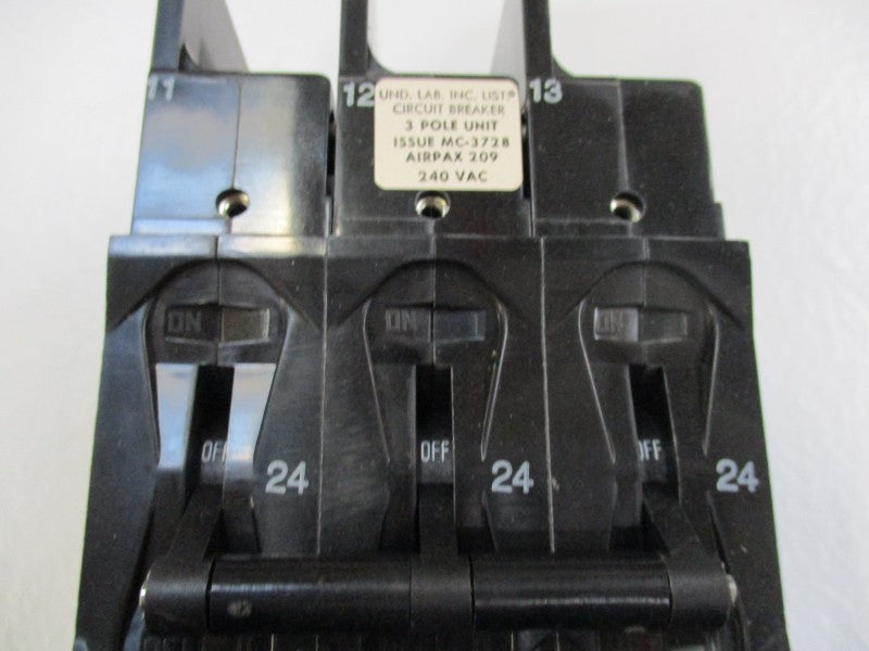 AIRPAX 209-3-2599-317 HH83XB317 CIRCUIT BREAKER 28A 240V NSMP