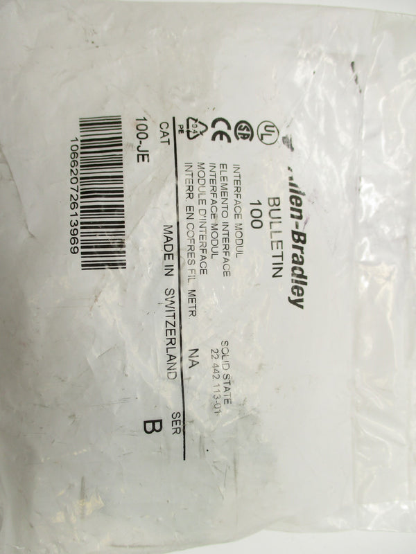 ALLEN BRADLEY 100-JE SER. B 24VDC NSMP