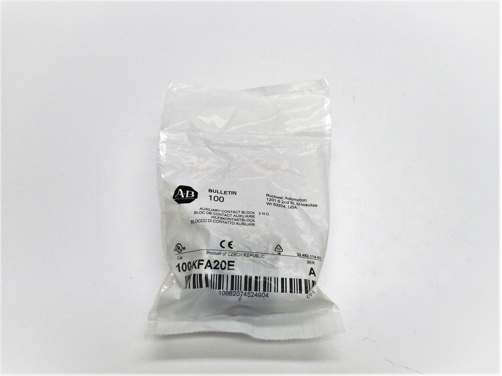 ALLEN BRADLEY 100-KFA20E SER. A (WH) NSMP