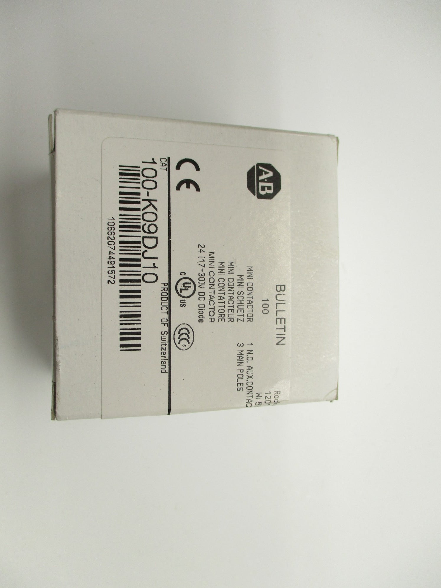 ALLEN BRADLEY 100-K09DJ10 SER. A 24VDC (WH) NSMP