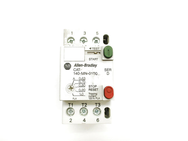 ALLEN BRADLEY 140-MN-0100 SER. D 690V 0.63-1.0A (BR/WH) NSMP