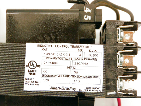 ALLEN BRADLEY 1497-D-BASX-3-N SER. A 240/480V NSNP
