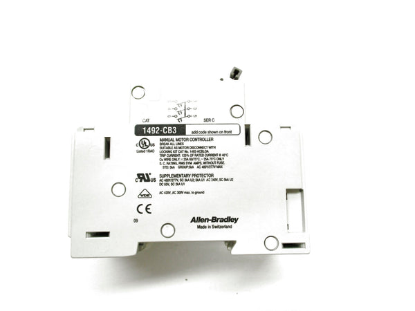 ALLEN BRADLEY 1492-CB3G020 SER. C 2A 480/277V (WH) NSMP