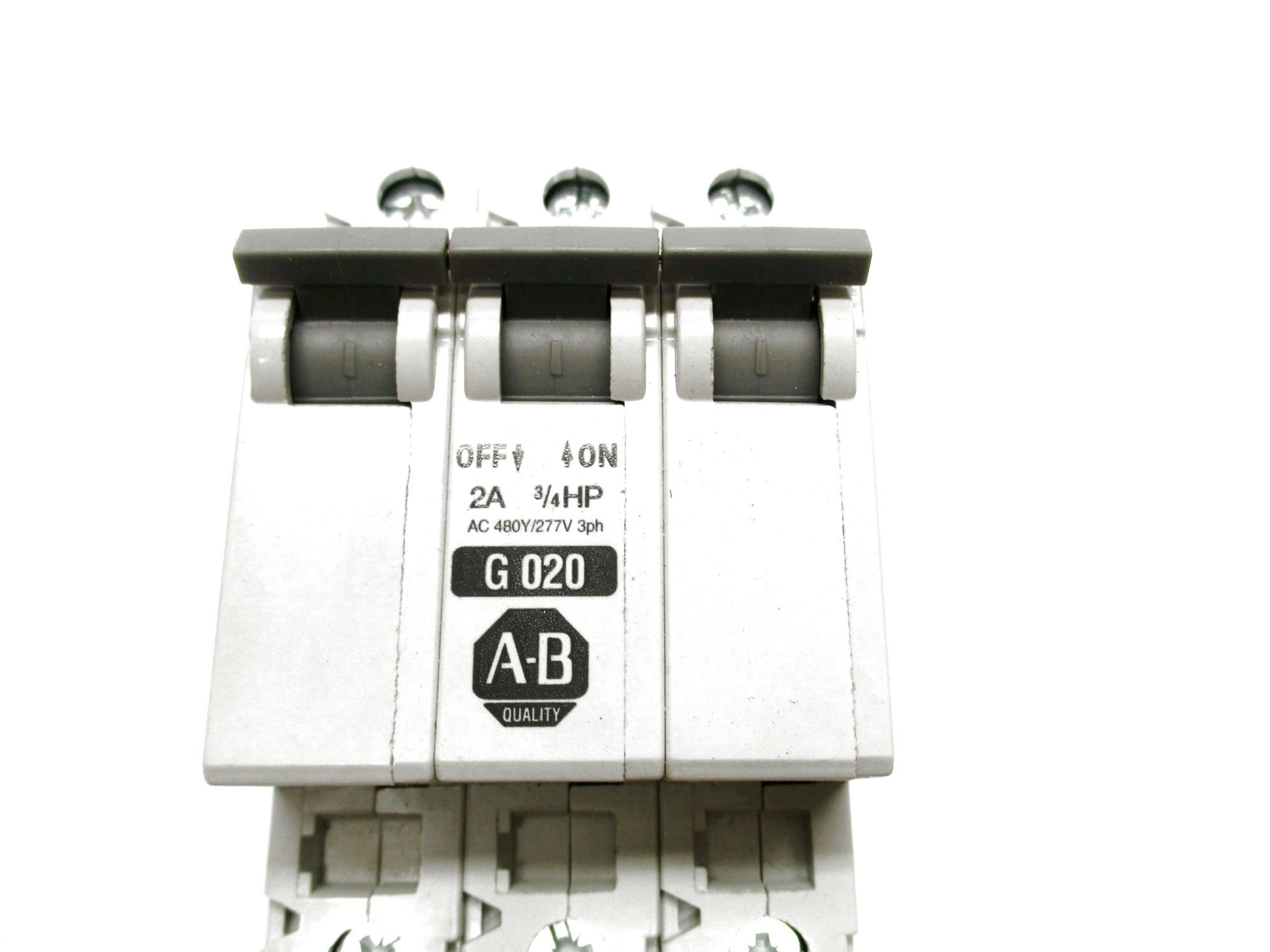 ALLEN BRADLEY 1492-CB3G020 SER. C 2A 480/277V (WH) NSMP