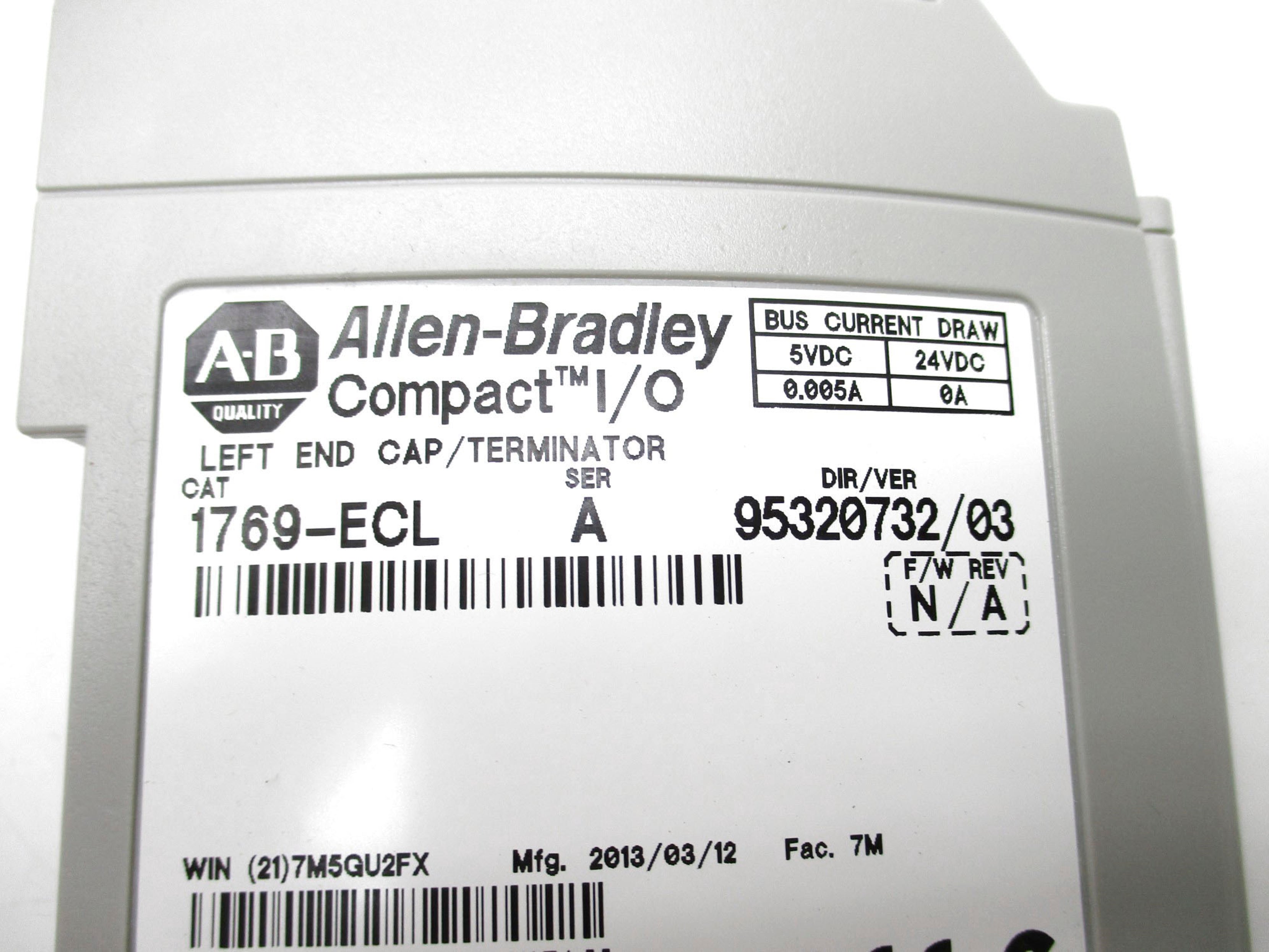 ALLEN BRADLEY 1769-ECL SER. A 24VDC NSMP