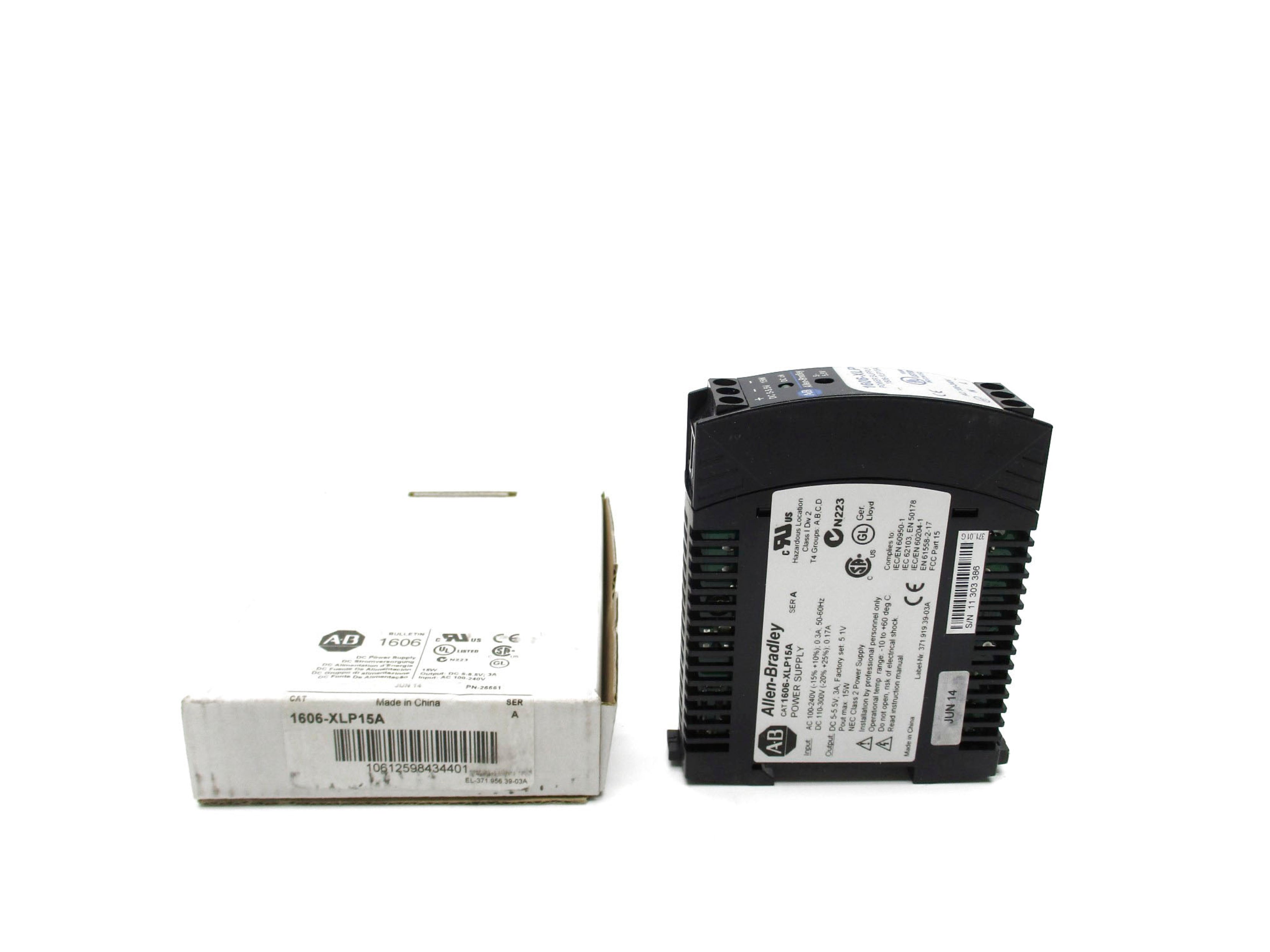 ALLEN BRADLEY 1606-XLP15A SER. A 100-240VAC 3A (WH) NSMP