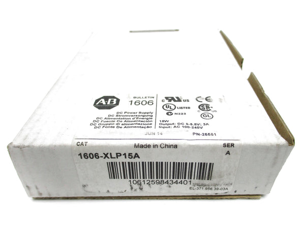ALLEN BRADLEY 1606-XLP15A SER. A 100-240VAC 3A (WH) NSMP