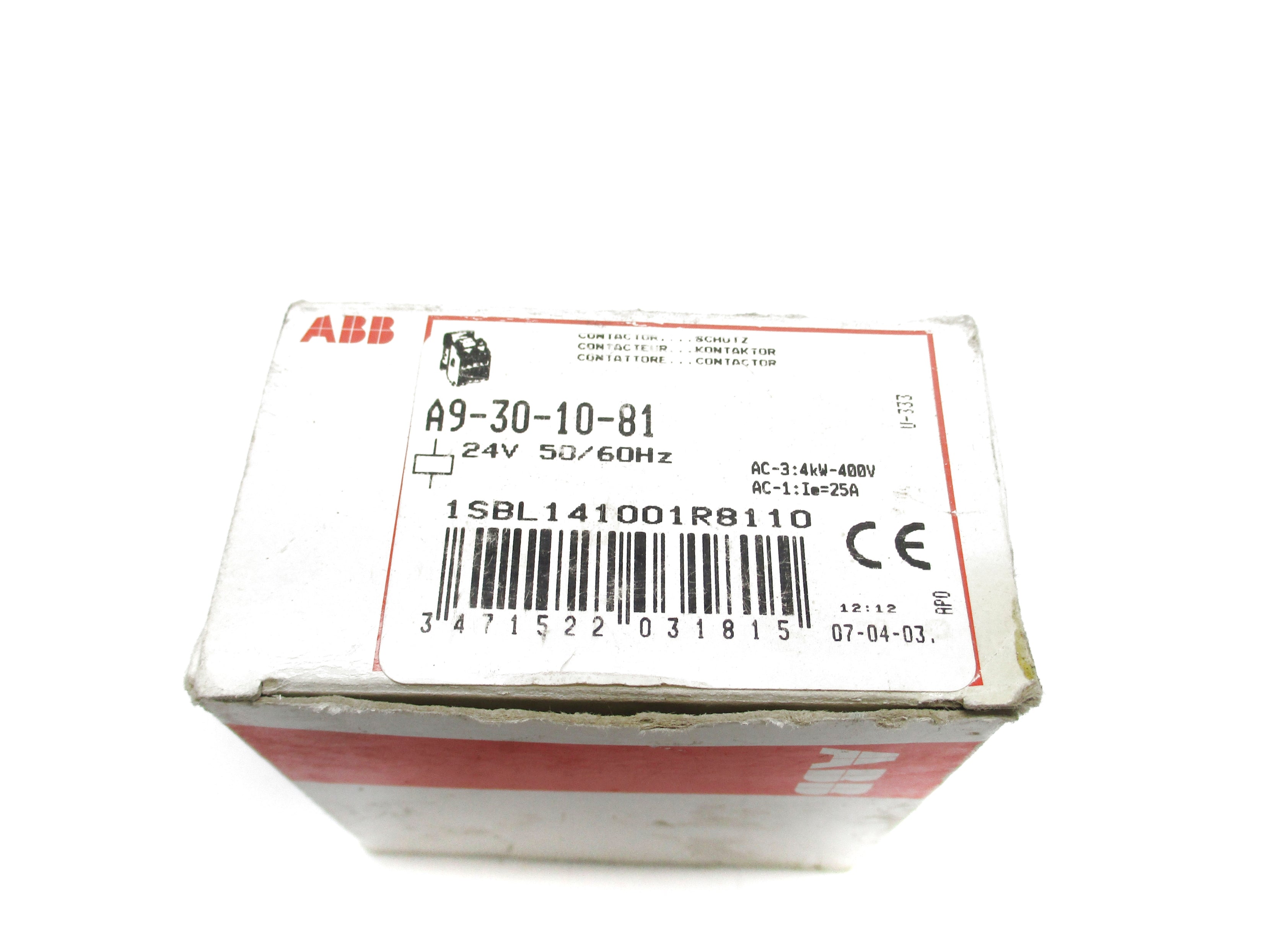 ABB A9-30-10-81 1SBL141001R8110 24V NSMP