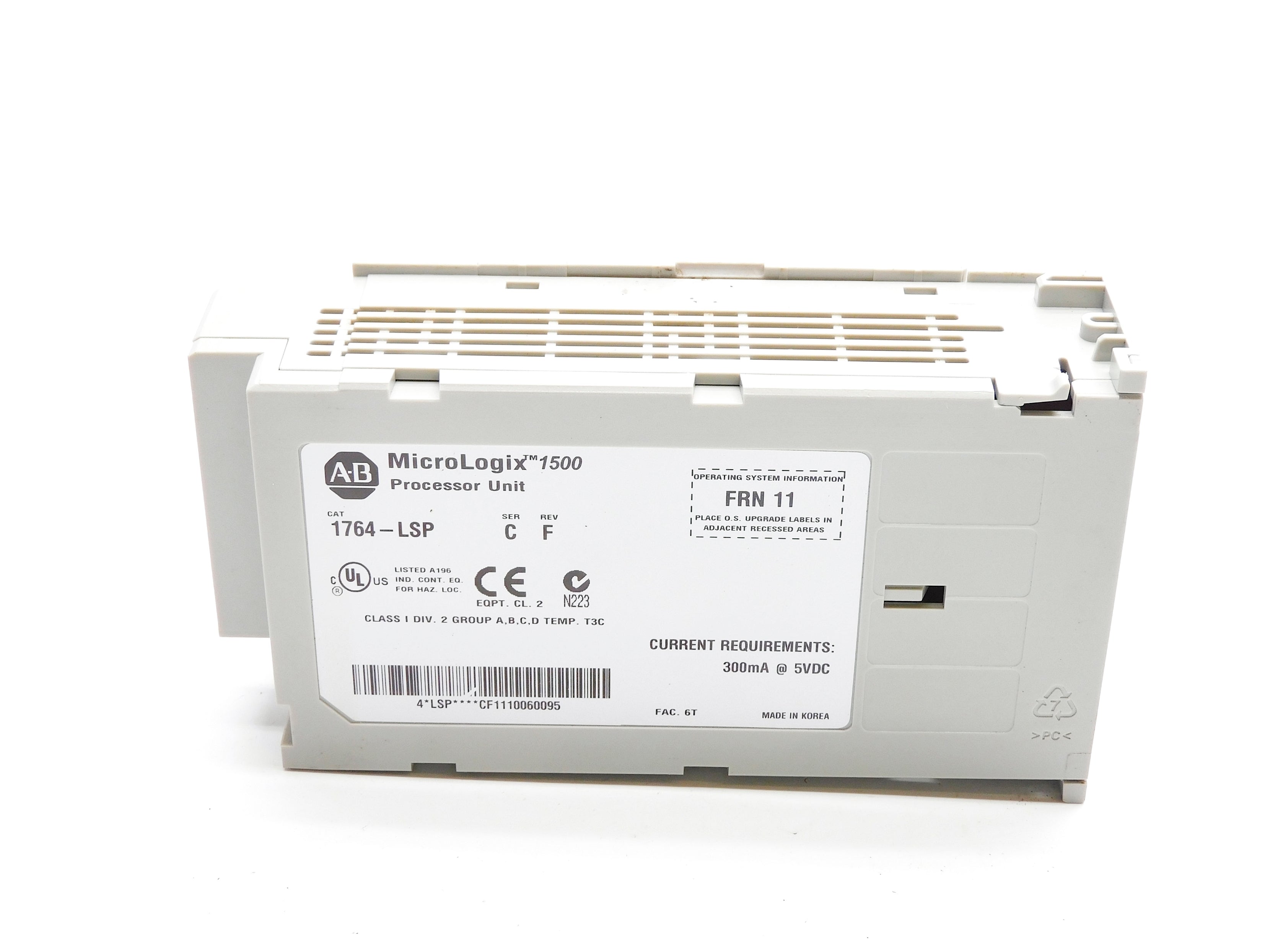 ALLEN BRADLEY 1764-LSP SER. C F/W 11 5VDC UNMP