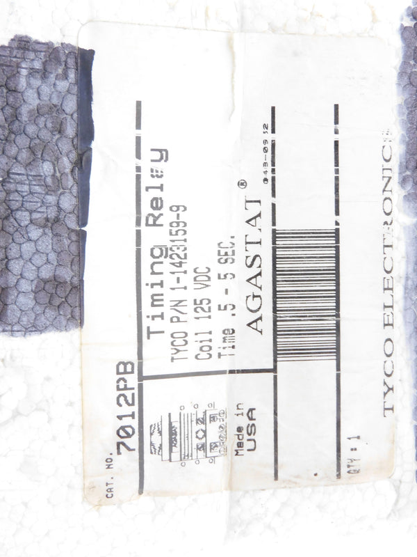 AGASTAT 7012PB 125VDC .5-5S NSMP