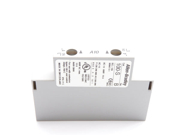 ALLEN BRADLEY 100-SA10 SER. B 600V 10A (BR/WH) NSMP