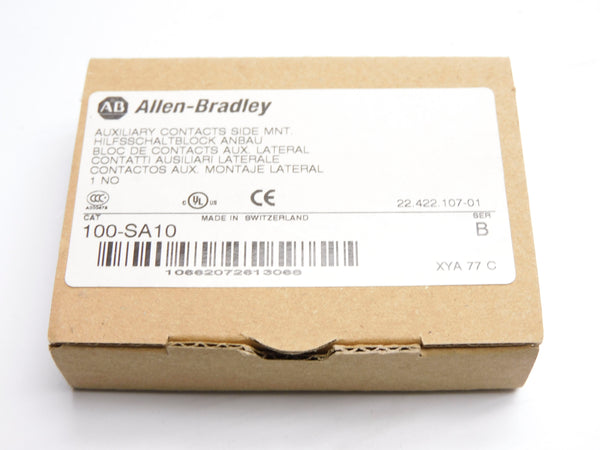 ALLEN BRADLEY 100-SA10 SER. B 600V 10A (BR/WH) NSMP