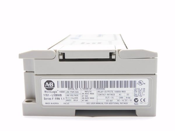 ALLEN BRADLEY 1761-L10BWB SER. F 24VDC F/W 1.1 NSMP