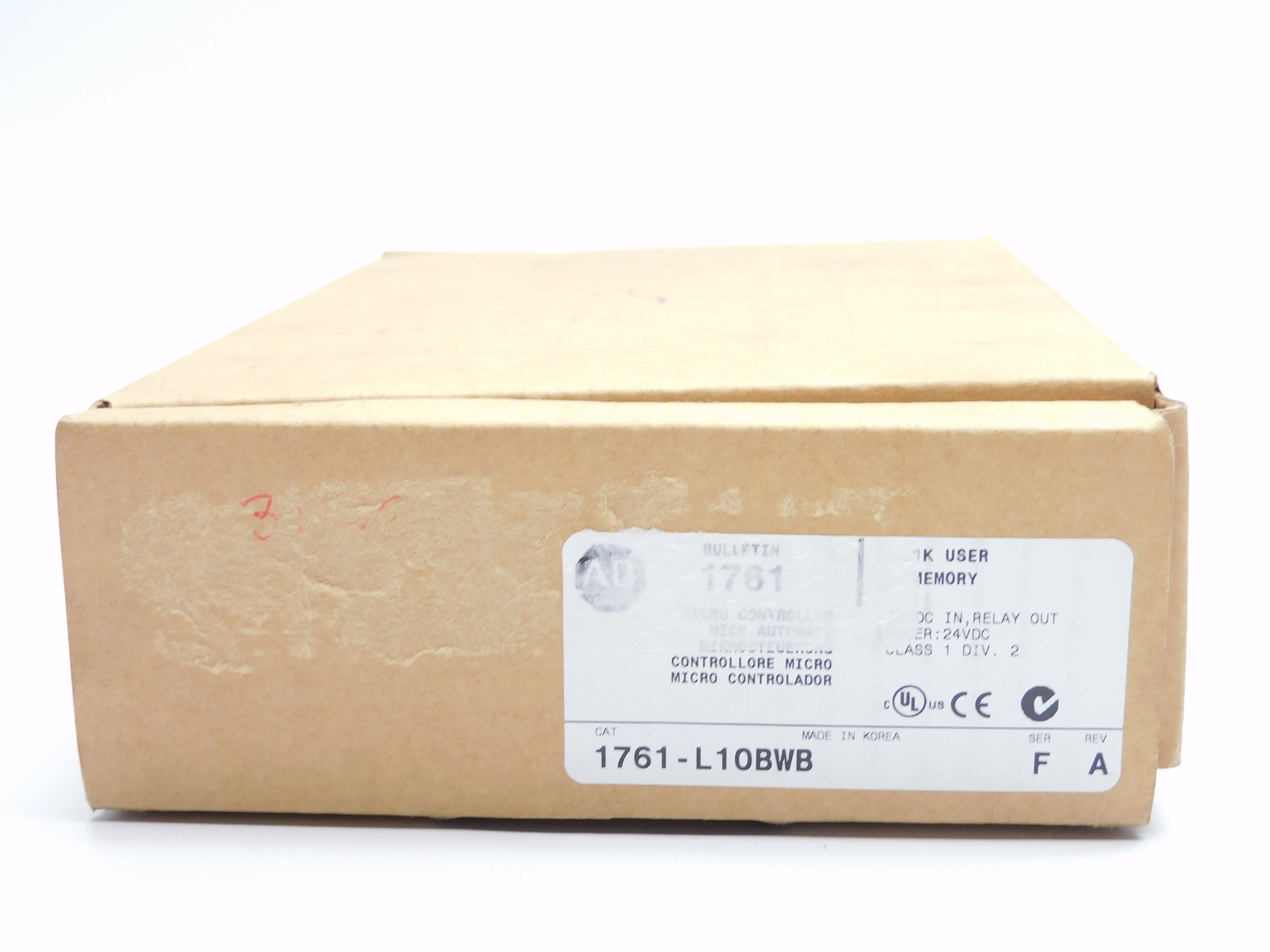 ALLEN BRADLEY 1761-L10BWB SER. F 24VDC F/W 1.1 NSMP
