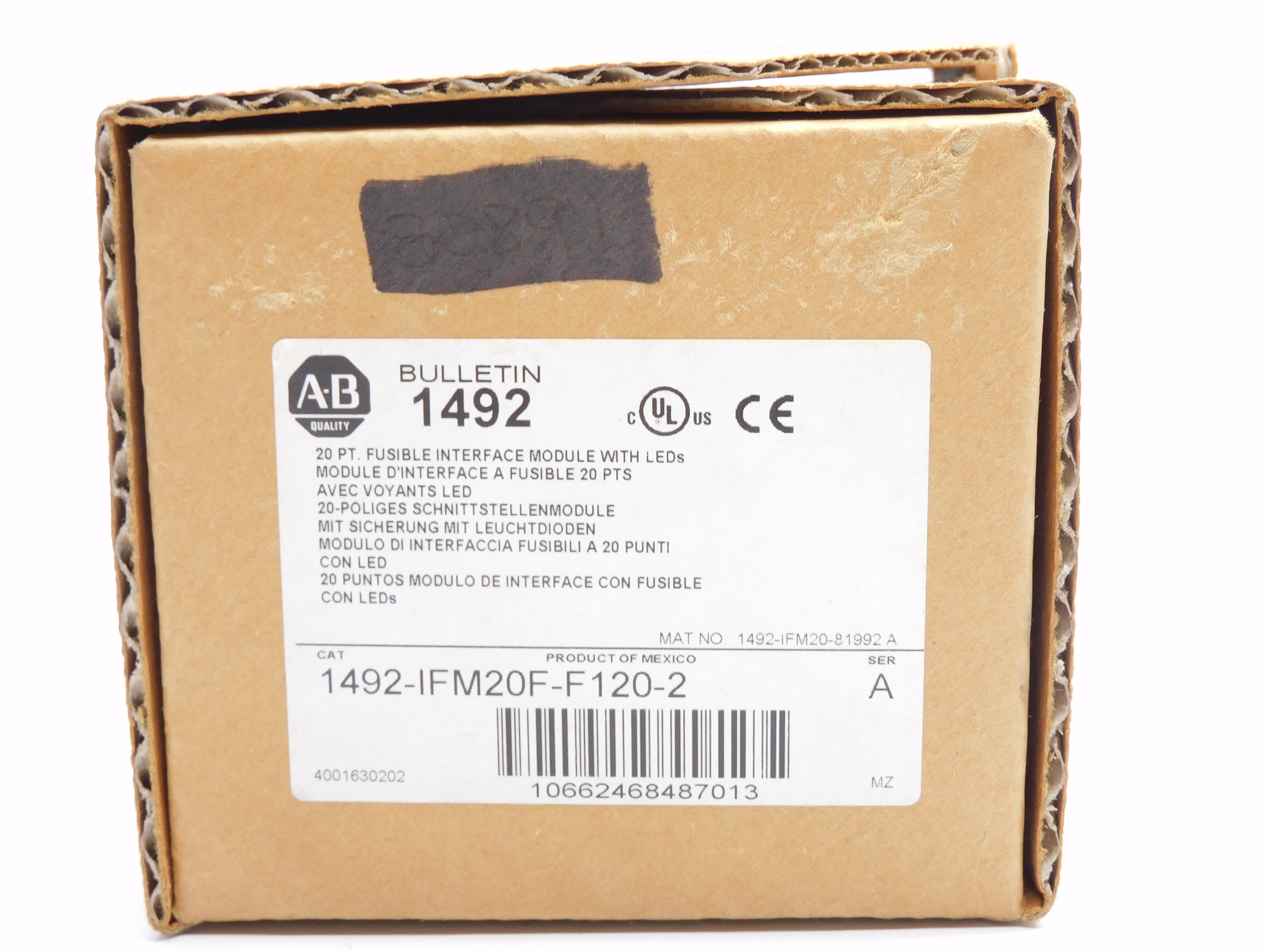 ALLEN BRADLEY 1492-IFM20F-F120-2 SER. A 85-132VAC/DC (BR/WH) NSMP