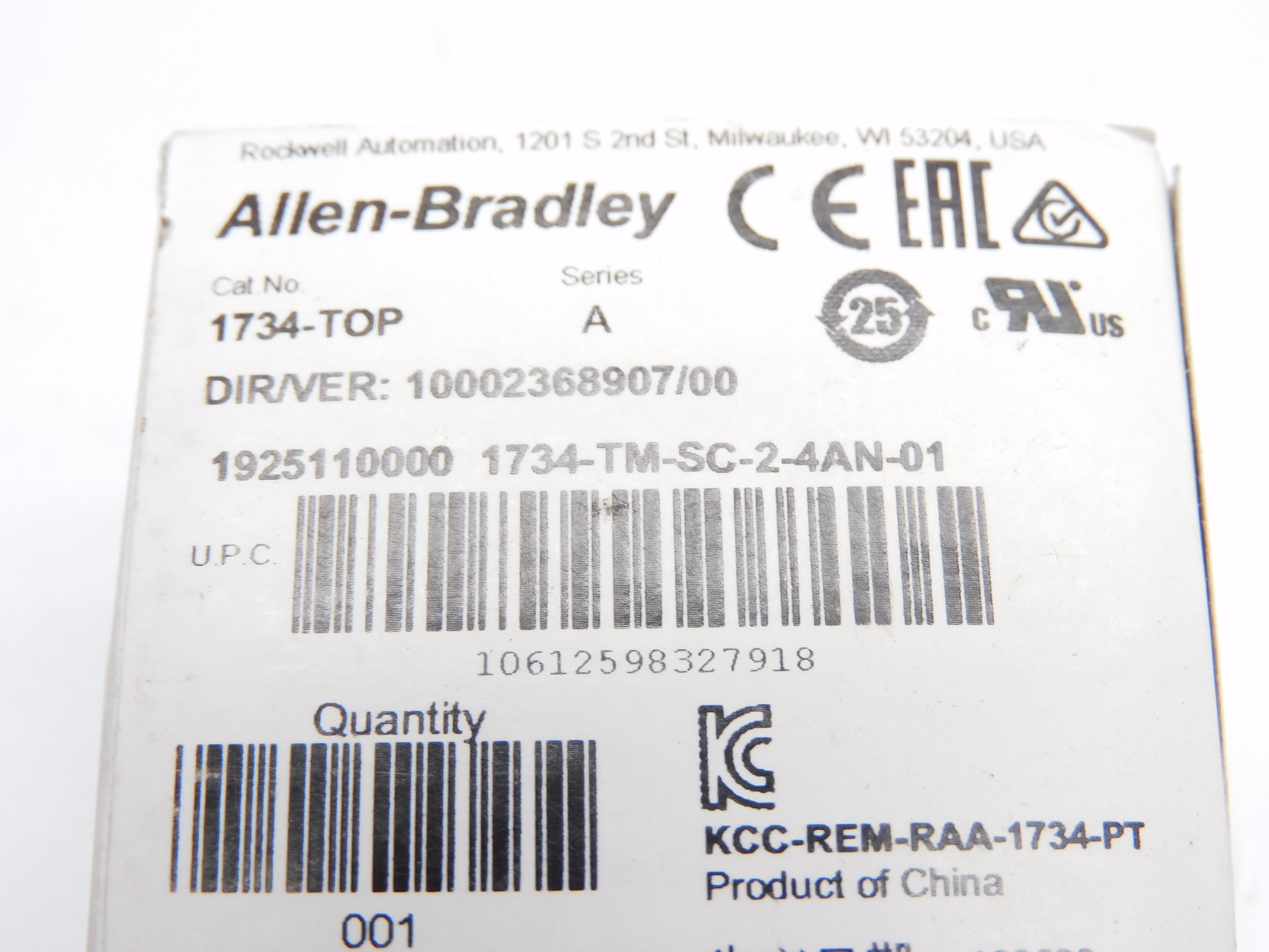 ALLEN BRADLEY 1734-TOP SER. A NSMP
