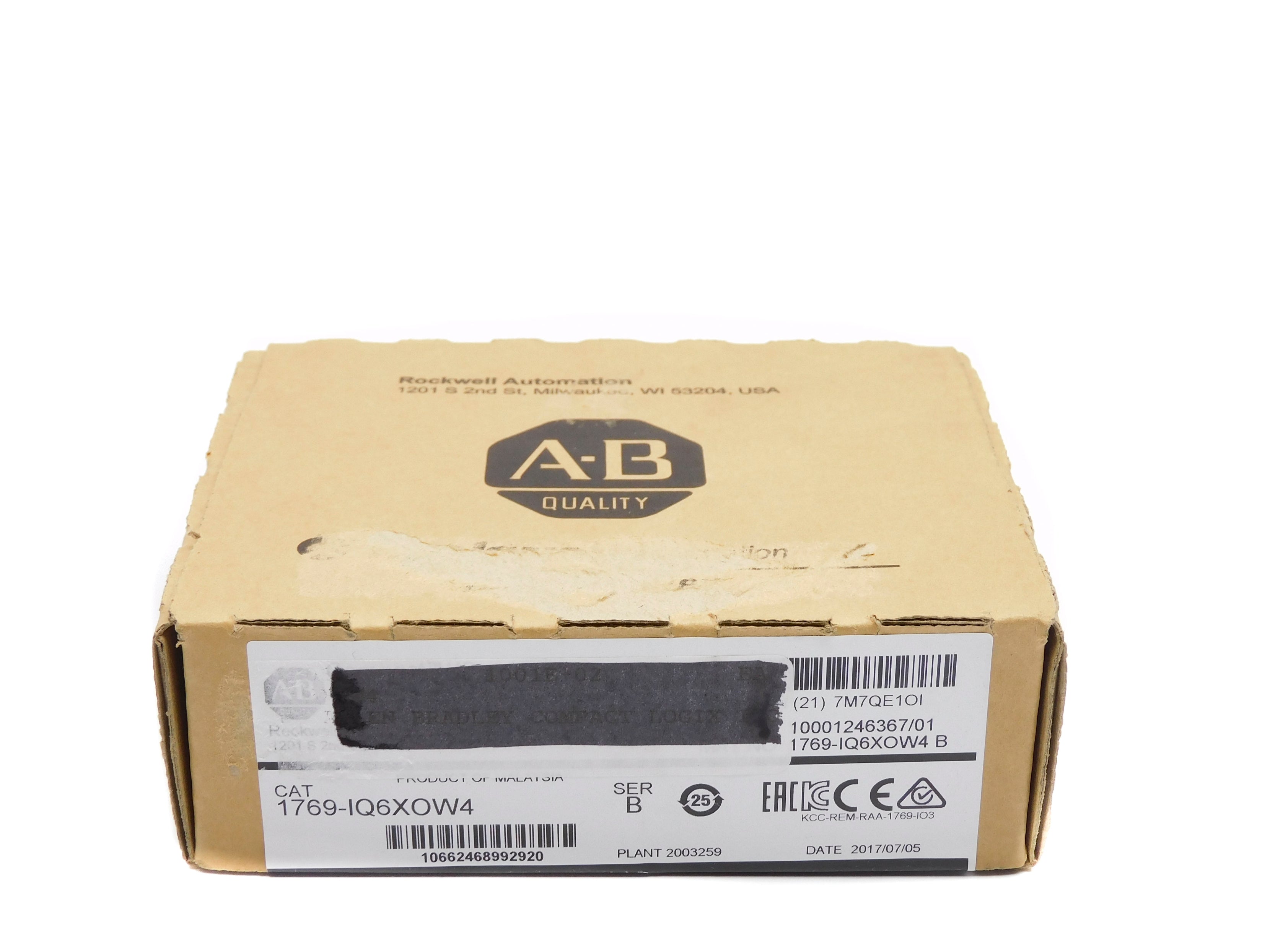 ALLEN BRADLEY 1769-IQ6XOW4 SER. B DATE: 2017 NSFS