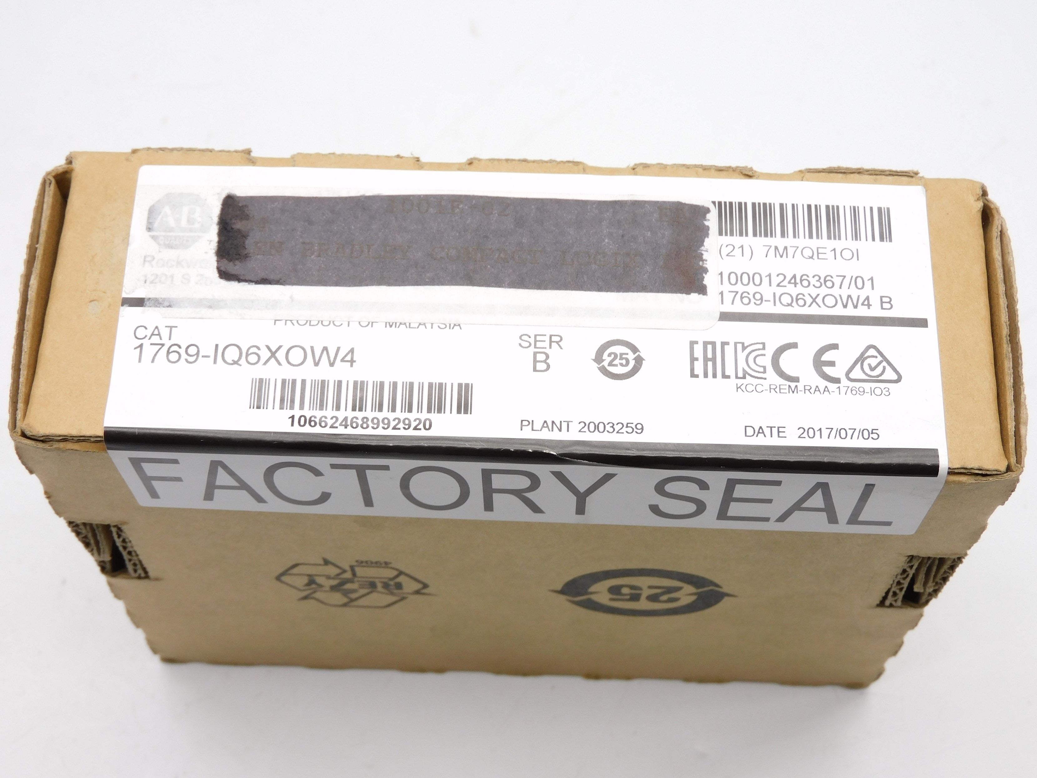 ALLEN BRADLEY 1769-IQ6XOW4 SER. B DATE: 2017 NSFS