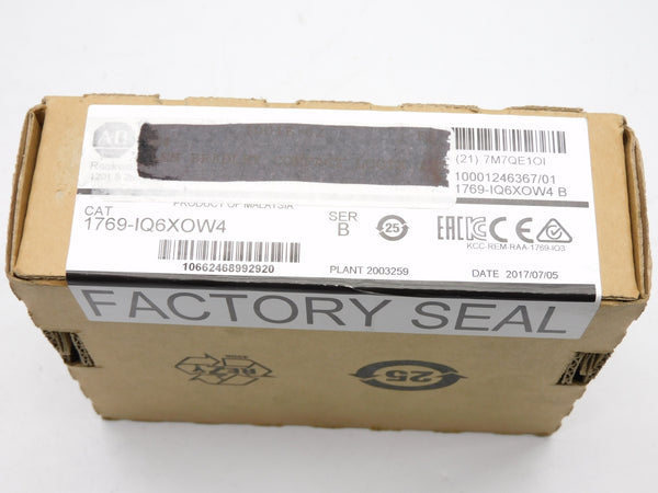 ALLEN BRADLEY 1769-IQ6XOW4 SER. B DATE: 2017 NSFS